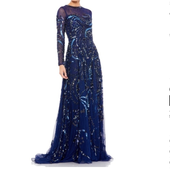 MAC DUGGAL Prom Formal Wedding Guest Mother of Bride Groom Gown • Size 16 NWT - Picture 1 of 4